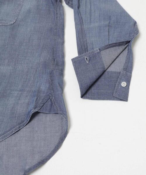 URBAN RESEARCH DOORS（アーバンリサーチドアーズ）の「シアーデニムシャツ｜春服/羽織り/日除け/カジュアル/通勤（シャツ/ブラウス・レディース・ブラック/インディゴブルー・FREE）」の14枚目の写真