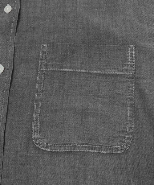 URBAN RESEARCH DOORS（アーバンリサーチドアーズ）の「シアーデニムシャツ（シャツ/ブラウス・レディース・ブラック/インディゴブルー・FREE）」の12枚目の写真