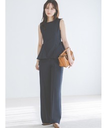 SNIDEL | ペプラムパンツセットアップ(ワンピース)