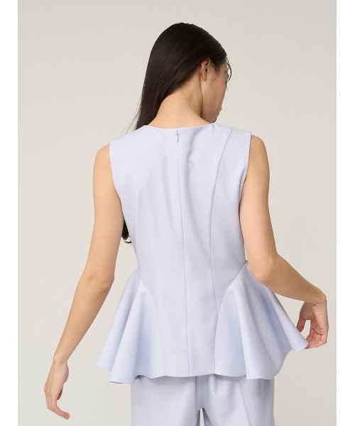 SNIDEL（スナイデル）の「ペプラムパンツセットアップ（ワンピース・レディース・サックスブルー/アイボリー/ネイビー・1/0）」の14枚目の写真