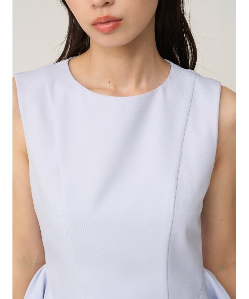 SNIDEL（スナイデル）の「ペプラムパンツセットアップ（ワンピース・レディース・サックスブルー/アイボリー/ネイビー・1/0）」の16枚目の写真