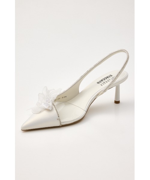 STACCATO(スタッカート)の「フェアリースリングパンプス(パンプス・レディース・ホワイト・24cm/24.5cm/23.5cm/23cm/22.5cm)」の8枚目の写真