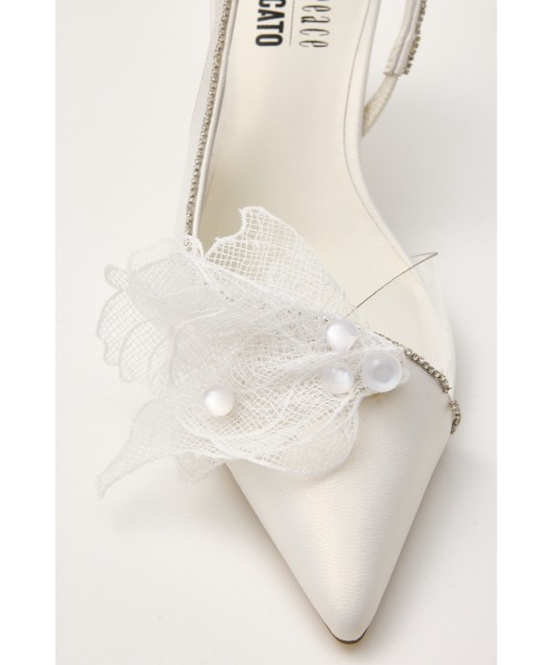 STACCATO(スタッカート)の「フェアリースリングパンプス(パンプス・レディース・ホワイト・24cm/24.5cm/23.5cm/23cm/22.5cm)」の9枚目の写真