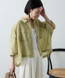 セール】SHEER CUT OFF LONG TOP（シャツ/ブラウス）｜Ameri（アメリ