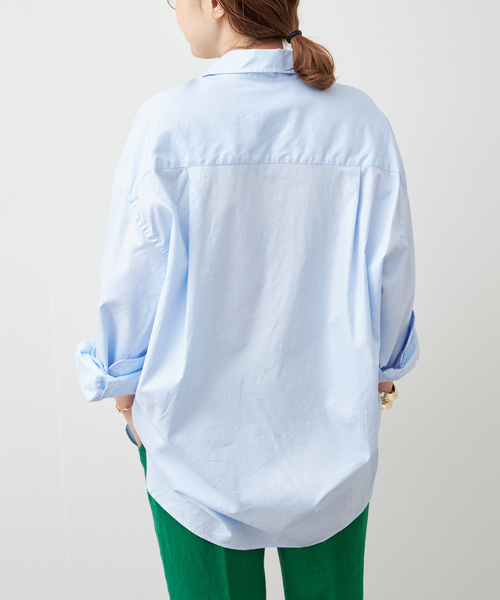 Deuxieme Classe（ドゥーズィエムクラス）の「【Raspail/ラスパイユ】WIDE SHIRT（シャツ/ブラウス・レディース・ブルー/スカイブルー/ホワイト・FREE）」の6枚目の写真