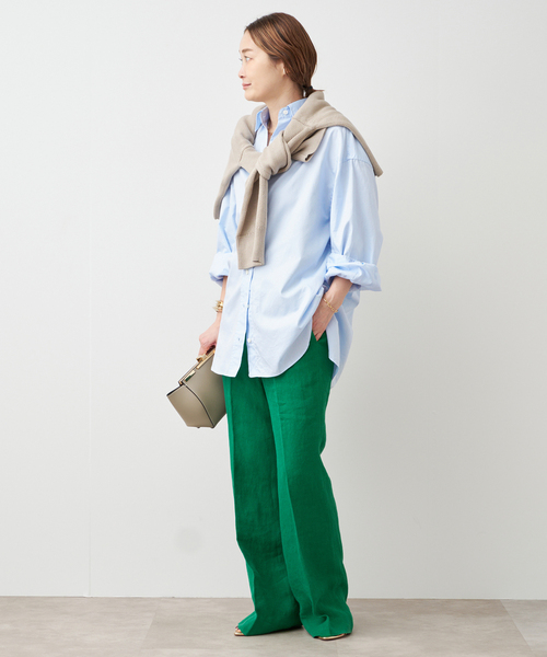 Deuxieme Classe（ドゥーズィエムクラス）の「【Raspail/ラスパイユ】WIDE SHIRT（シャツ/ブラウス・レディース・ブルー/スカイブルー/ホワイト・FREE）」の7枚目の写真