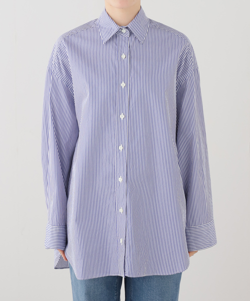 Deuxieme Classe（ドゥーズィエムクラス）の「【Raspail/ラスパイユ】WIDE SHIRT（シャツ/ブラウス・レディース・ブルー/スカイブルー/ホワイト・FREE）」の9枚目の写真