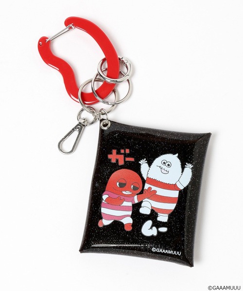 Me%（ミィパーセント）の「【ガチャピン・ムック/ガーとムー】カラビナ付きクリアポーチ　650246（ポーチ・レディース・シルバー/ブラック・FREE）」の16枚目の写真