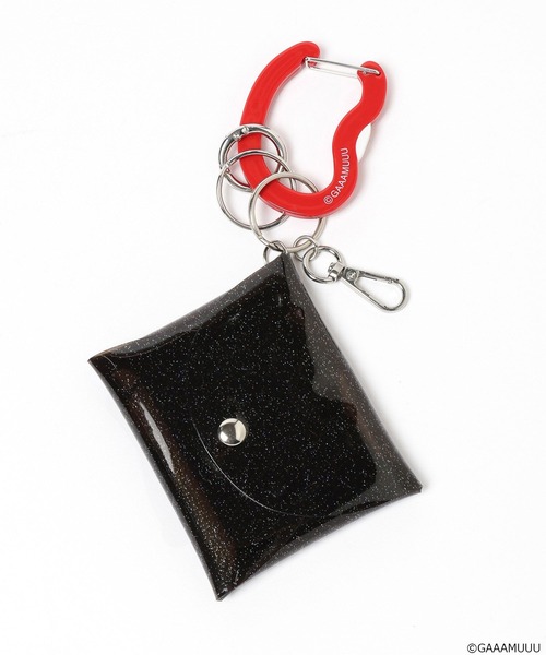 Me%（ミィパーセント）の「【ガチャピン・ムック/ガーとムー】カラビナ付きクリアポーチ　650246（ポーチ・レディース・シルバー/ブラック・FREE）」の17枚目の写真