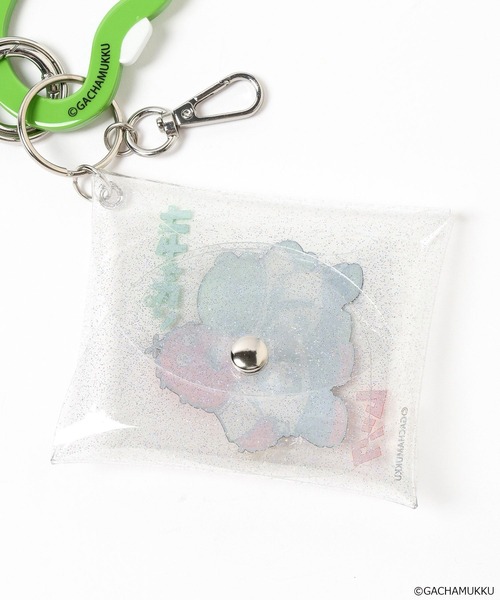 Me%（ミィパーセント）の「【ガチャピン・ムック/ガーとムー】カラビナ付きクリアポーチ　650246（ポーチ・レディース・シルバー/ブラック・FREE）」の20枚目の写真