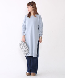 mystic | 【mystic】ウオッシャブルスリットワンピース(ワンピース)