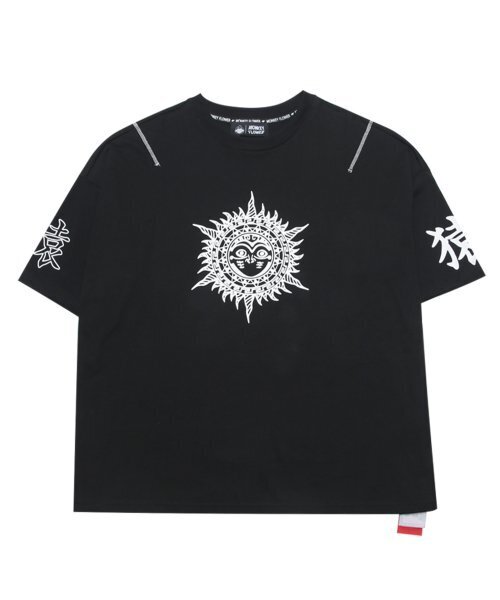 Monkey Flower（モンキーフラワー）の「レディース サンイラスト 半袖Tシャツ/MM8WTS13F ブラック（Tシャツ/カットソー・レディース・その他・FREE）」の3枚目の写真