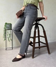 Thevon | カットオフストレートデニム(その他パンツ)