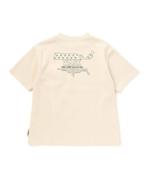 WASK(ワスク)の「WASKアイコン刺しゅう パイルBIGTシャツ(Tシャツ/カットソー・キッズ・オフホワイト/グレー・130cm/160cm/140cm/150cm)」の13枚目の写真