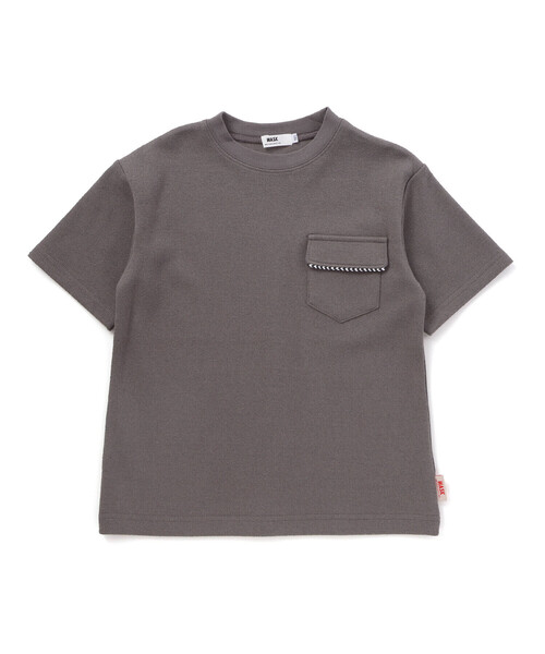 WASK(ワスク)の「WASKアイコン刺しゅう パイルBIGTシャツ(Tシャツ/カットソー・キッズ・オフホワイト/グレー・130cm/160cm/140cm/150cm)」の12枚目の写真