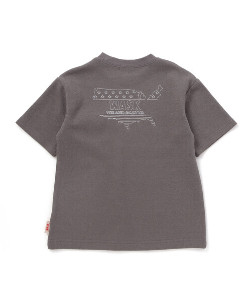 WASK(ワスク)の「WASKアイコン刺しゅう パイルBIGTシャツ(Tシャツ/カットソー・キッズ・オフホワイト/グレー・130cm/160cm/140cm/150cm)」の11枚目の写真