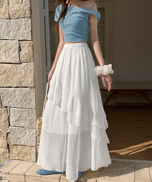 Doux Belle（ドゥーベル）の「ティアード×シフォンスカート（スカート）」