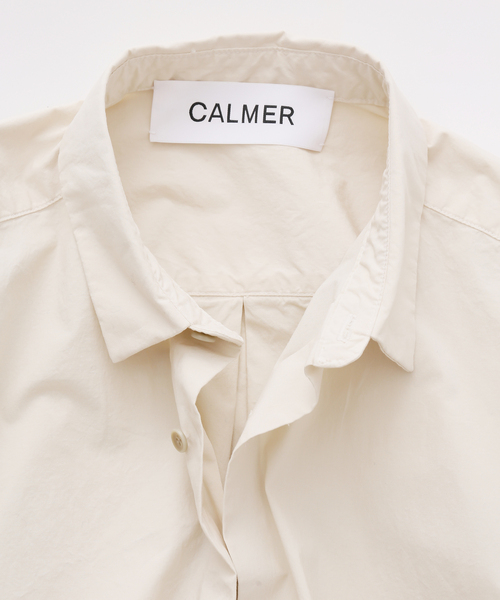 CALMER（カルメール）の「NATURAL DYE BIG SH / ナチュラルダイビッグシャツ（シャツ/ブラウス・レディース・ライトグレー/アイボリー・2/3）」の2枚目の写真