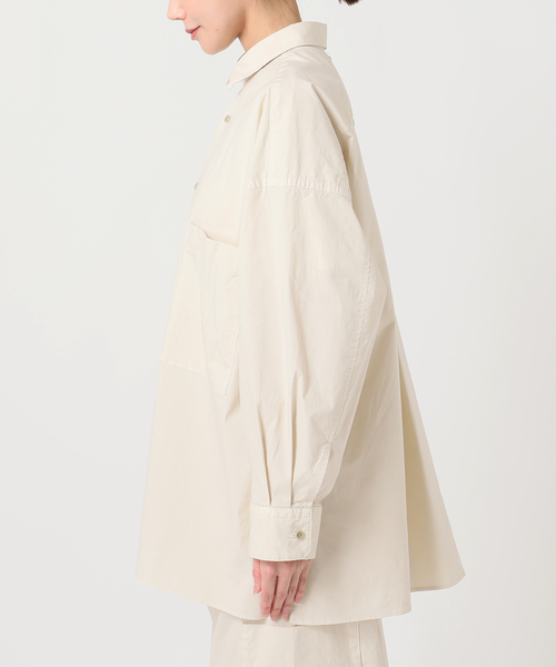 CALMER（カルメール）の「NATURAL DYE BIG SH / ナチュラルダイビッグシャツ（シャツ/ブラウス・レディース・ライトグレー/アイボリー・2/3）」の13枚目の写真