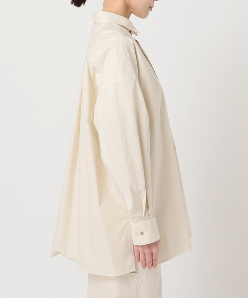 CALMER（カルメール）の「NATURAL DYE BIG SH / ナチュラルダイビッグシャツ（シャツ/ブラウス・レディース・ライトグレー/アイボリー・2/3）」の15枚目の写真