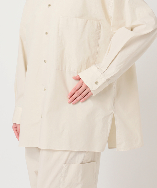 CALMER（カルメール）の「NATURAL DYE BIG SH / ナチュラルダイビッグシャツ（シャツ/ブラウス・レディース・ライトグレー/アイボリー・2/3）」の17枚目の写真