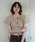 lawgy�i���E�W�[�j�́umini balloon sleeve mix knit / �~�j�o���[���X���[�u�~�b�N�X�j�b�g�i�j�b�g/�Z�[�^�[�j�v�b�x�[�W��