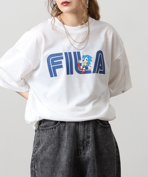 FILA HERITAGE(フィラヘリテージ)の「FILA HERITAGE SEGA ソニックTシャツ 半袖(Tシャツ/カットソー・メンズ・ホワイト/ヘザーグレー・XL/L/M)」の5枚目の写真