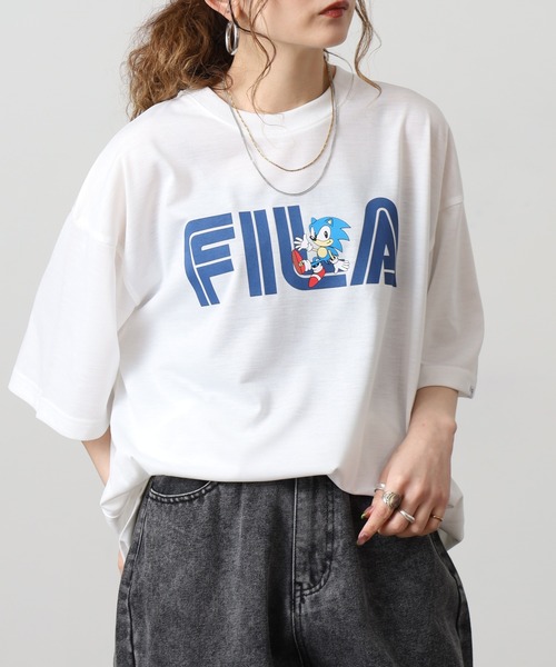 FILA HERITAGE(フィラヘリテージ)の「FILA HERITAGE SEGA ソニックTシャツ 半袖(Tシャツ/カットソー・メンズ・ホワイト/ヘザーグレー・XL/L/M)」の6枚目の写真