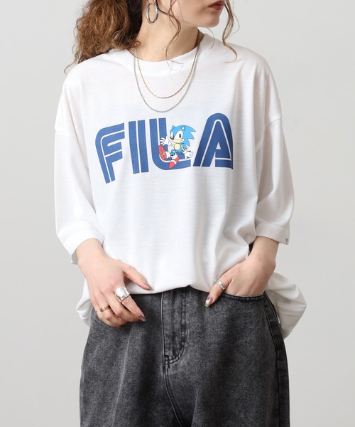 FILA HERITAGE(フィラヘリテージ)の「FILA HERITAGE SEGA ソニックTシャツ 半袖(Tシャツ/カットソー・メンズ・ホワイト/ヘザーグレー・XL/L/M)」の7枚目の写真