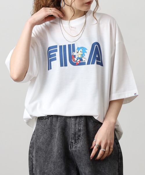 FILA HERITAGE(フィラヘリテージ)の「FILA HERITAGE SEGA ソニックTシャツ 半袖(Tシャツ/カットソー・メンズ・ホワイト/ヘザーグレー・XL/L/M)」の8枚目の写真