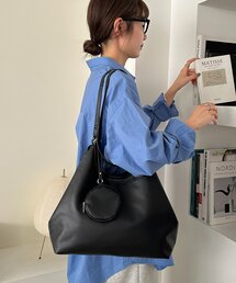 2WAYハンドルコンビトートバッグ