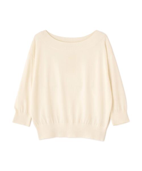 NATURAL BEAUTY BASIC（ナチュラルビューティーベーシック）の「【ちょうど、いい服】しれっと、できすぎニット（ニット/セーター・レディース・レッド/オフホワイト/ブルー/ブラック・FREE）」の14枚目の写真