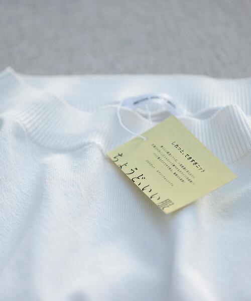 NATURAL BEAUTY BASIC（ナチュラルビューティーベーシック）の「【ちょうど、いい服】しれっと、できすぎニット（ニット/セーター・レディース・レッド/オフホワイト/ブルー/ブラック・FREE）」の15枚目の写真