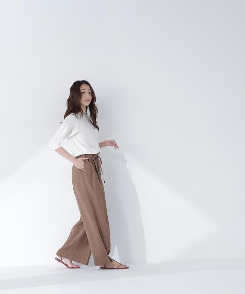 NATURAL BEAUTY BASIC（ナチュラルビューティーベーシック）の「【ちょうど、いい服】しれっと、できすぎニット（ニット/セーター・レディース・レッド/オフホワイト/ブルー/ブラック・FREE）」の19枚目の写真