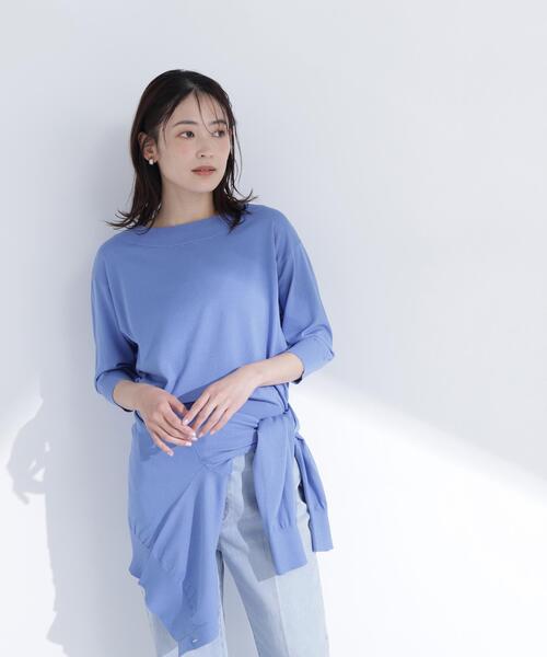 NATURAL BEAUTY BASIC(ナチュラルビューティーベーシック)の「【ちょうど、いい服】しれっと、できすぎニット(ニット/セーター・レディース・レッド/オフホワイト/ブルー/ブラック・FREE)」の19枚目の写真