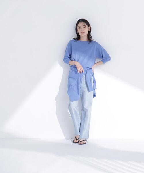 NATURAL BEAUTY BASIC(ナチュラルビューティーベーシック)の「【ちょうど、いい服】しれっと、できすぎニット(ニット/セーター・レディース・レッド/オフホワイト/ブルー/ブラック・FREE)」の18枚目の写真