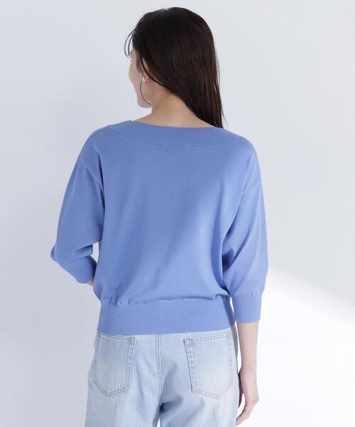 NATURAL BEAUTY BASIC(ナチュラルビューティーベーシック)の「【ちょうど、いい服】しれっと、できすぎニット(ニット/セーター・レディース・レッド/オフホワイト/ブルー/ブラック・FREE)」の13枚目の写真
