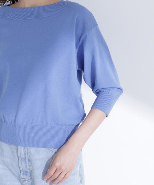 NATURAL BEAUTY BASIC(ナチュラルビューティーベーシック)の「【ちょうど、いい服】しれっと、できすぎニット(ニット/セーター・レディース・レッド/オフホワイト/ブルー/ブラック・FREE)」の11枚目の写真