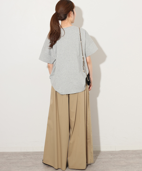 JOURNAL STANDARD relume(ジャーナルスタンダード レリューム)の「《追加》【MULTI FUNC+】UVカット / 撥水 / ギャザーワイドパンツ(その他パンツ・レディース・カーキ/ネイビー/ベージュ・FREE)」の6枚目の写真