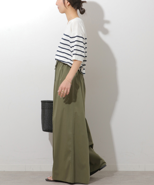 JOURNAL STANDARD relume(ジャーナルスタンダード レリューム)の「《追加》【MULTI FUNC+】UVカット / 撥水 / ギャザーワイドパンツ(その他パンツ・レディース・カーキ/ネイビー/ベージュ・FREE)」の12枚目の写真