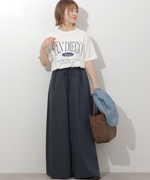 JOURNAL STANDARD relume(ジャーナルスタンダード レリューム)の「《追加》【MULTI FUNC+】UVカット / 撥水 / ギャザーワイドパンツ(その他パンツ・レディース・カーキ/ネイビー/ベージュ・FREE)」の18枚目の写真