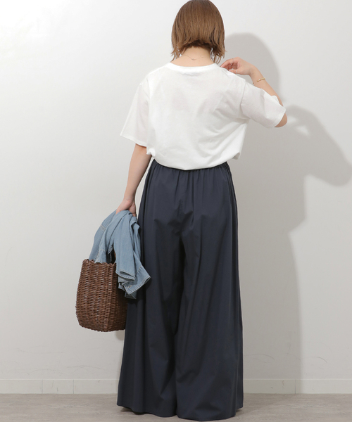JOURNAL STANDARD relume(ジャーナルスタンダード レリューム)の「《追加》【MULTI FUNC+】UVカット / 撥水 / ギャザーワイドパンツ(その他パンツ・レディース・カーキ/ネイビー/ベージュ・FREE)」の20枚目の写真