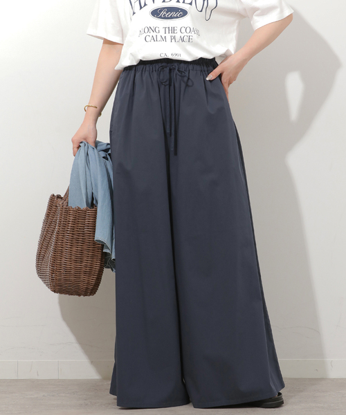 JOURNAL STANDARD relume(ジャーナルスタンダード レリューム)の「《追加》【MULTI FUNC+】UVカット / 撥水 / ギャザーワイドパンツ(その他パンツ・レディース・カーキ/ネイビー/ベージュ・FREE)」の21枚目の写真