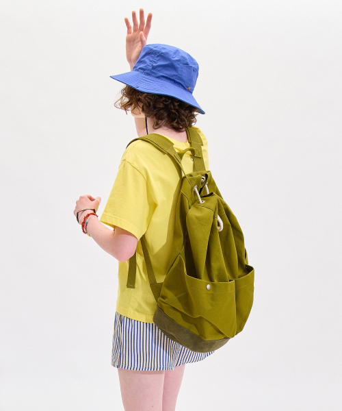 HELLO SUNRISE（ハローサンライズ）の「HS Canvas Duffle Backpack_Olive Green & Khaki（バックパック/リュック・レディース・その他・OS）」の2枚目の写真