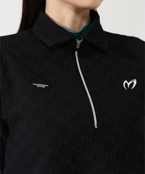 MASTER BUNNY EDITION（マスターバニーエディション）の「【MASTER BUNNY EDITION】ロゴジャガード（ポロシャツ・レディース・ブラック/ベージュ/ホワイト・LARGE/SMALL/MEDIUM）」の5枚目の写真