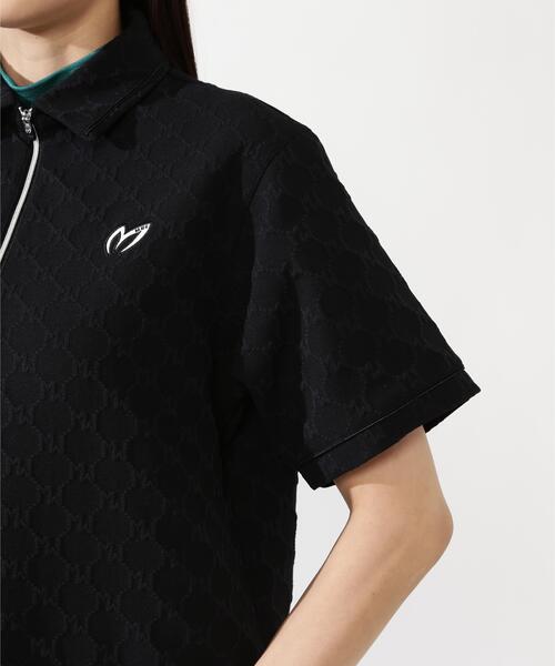 MASTER BUNNY EDITION（マスターバニーエディション）の「【MASTER BUNNY EDITION】ロゴジャガード（ポロシャツ・レディース・ブラック/ベージュ/ホワイト・LARGE/SMALL/MEDIUM）」の6枚目の写真