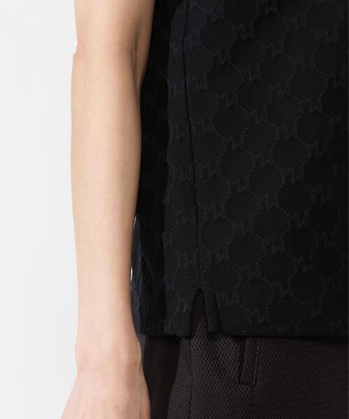 MASTER BUNNY EDITION（マスターバニーエディション）の「【MASTER BUNNY EDITION】ロゴジャガード（ポロシャツ・レディース・ブラック/ベージュ/ホワイト・LARGE/SMALL/MEDIUM）」の7枚目の写真