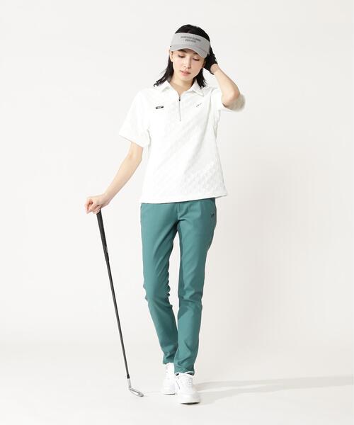 MASTER BUNNY EDITION（マスターバニーエディション）の「【MASTER BUNNY EDITION】ロゴジャガード（ポロシャツ・レディース・ブラック/ベージュ/ホワイト・LARGE/SMALL/MEDIUM）」の14枚目の写真