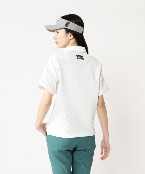 MASTER BUNNY EDITION（マスターバニーエディション）の「【MASTER BUNNY EDITION】ロゴジャガード（ポロシャツ・レディース・ブラック/ベージュ/ホワイト・LARGE/SMALL/MEDIUM）」の16枚目の写真