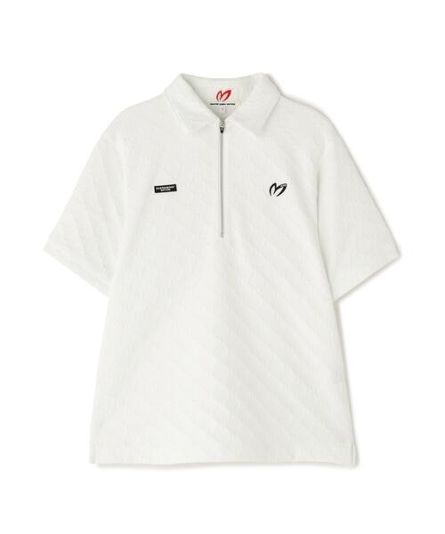 MASTER BUNNY EDITION（マスターバニーエディション）の「【MASTER BUNNY EDITION】ロゴジャガード（ポロシャツ・レディース・ブラック/ベージュ/ホワイト・LARGE/SMALL/MEDIUM）」の17枚目の写真